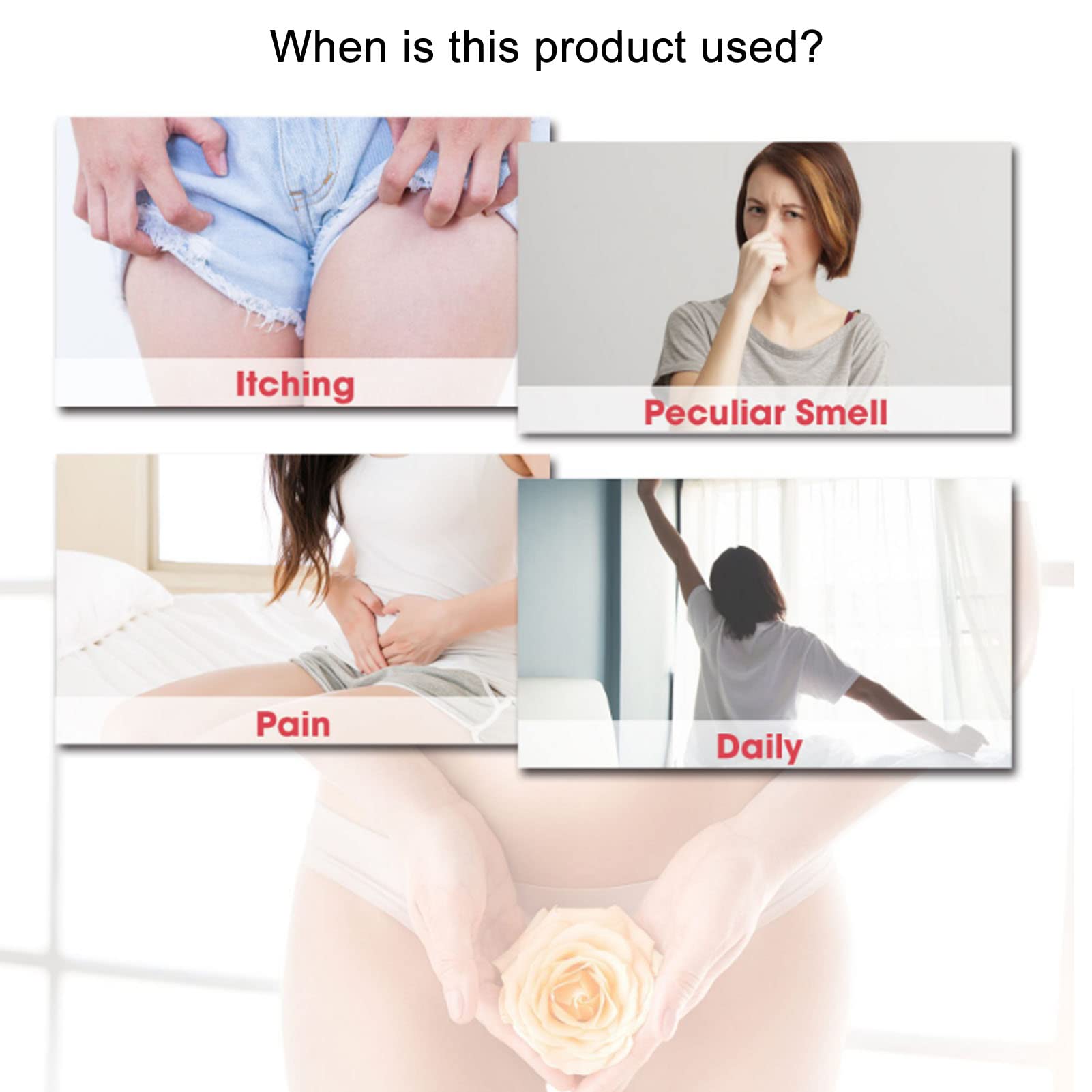 100Pcs Vaginal Ph Test Strips, Disposable Ph Balance Test Strips for Women